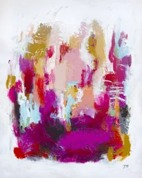 Lebendiges Magenta-Leuchten