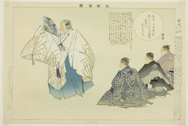 Oba-sute, aus der Serie "Bilder von No-Aufführungen (Nogaku Zue)"