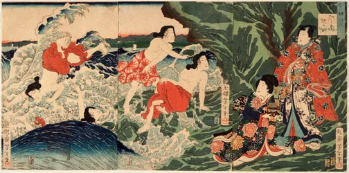 Ein moderner Prinz Genji in Chigogafuchi, Enoshima