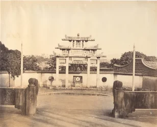 Triumphbogen, Foochow, ca. 1869