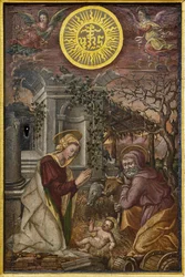 Geburt Jesu, Tür eines Ziboriums, erste Hälfte des 16. Jahrhunderts