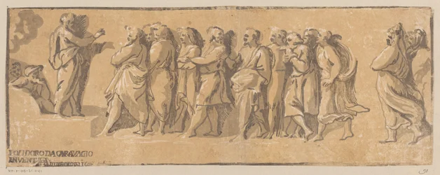 Petrus predigt in Jerusalem