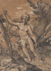 Der junge Heilige Johannes der Täufer in der Wildnis, ca. 1520-27