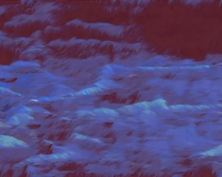 Geheimnisvolle blaue Wellen