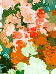 Lebendige Gartenblüten
