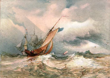Ein windiger Tag, 1822, ca. 1900