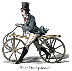 Ein Dandy-Pferd oder Draisienne des modischen Typs ca. 1820