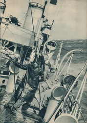 Ein Zerstörer bei schwerem Wetter, 1936