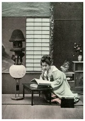 Eine fleißige Studentin, Japan, 1904