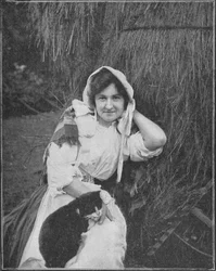 Ein Bauernmädchen aus Manxland, 1900