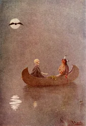 „Ein Angelausflug ins Schattenland“, 1914.