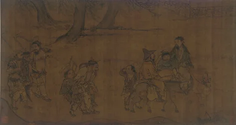 Eine Gruppe reisender Handwerker