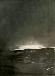 Eine Dampferuption am Mount Bird, um 1908
