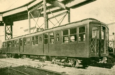 Ein Stahlwagen, New Yorker Untergrund- und Hochbahnen, 1930
