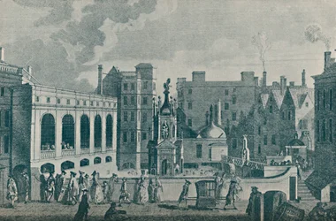 Ein Blick auf die Bäder des Königs und der Königin und den Großen Pumpenraum in Bath, 1907
