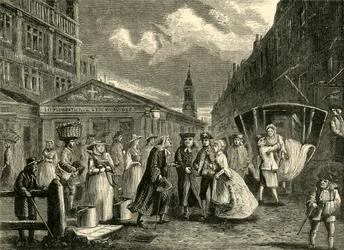 Eine Hochzeit in der Fleet, ca. 1740er Jahre, ca. 1872