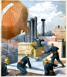 Ein Ballon auf einem Dach, 1894