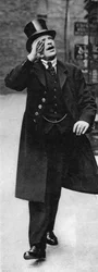 Ein Küster ruft die Stunden aus, Ely Place, London, 1926-1927