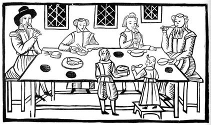 Ein Familienessen, frühes 17. Jahrhundert, 1893