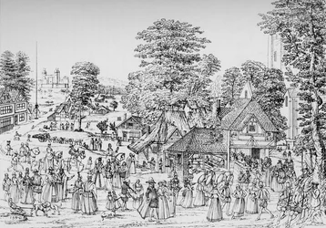 Ein Fest in Horselydown, Southwark, im Jahr 1590, 1904