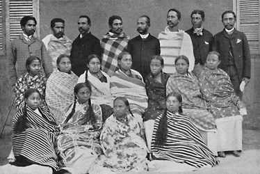 Eine Gruppe von Hova, Menschen aus Madagaskar, 1912