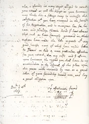 Ein Brief von Oliver Cromwell an Kardinal Mazarin, 4. Dezember 1657, 1899