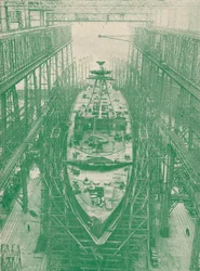 Ein Leichter Kreuzer im Bau