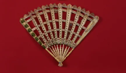 Ein seltener Fächer, Französisch oder Englisch, ca. 1580