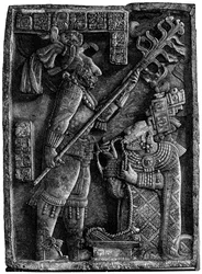 Ein Opfer vor dem Maya-Gott Kukulkan, 1901