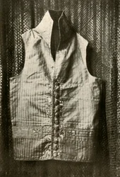 Eine Weste getragen von Graf Lemcke, ca. 1798, 1937