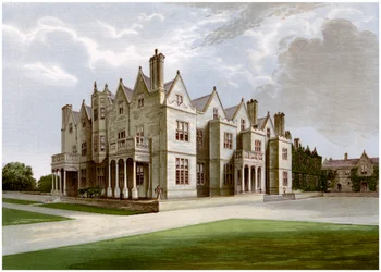 Acton Reynald Hall, Shropshire, Heimat von Baronet Corbet, ca. 1880