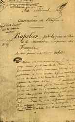 Zusatzakte zu den Verfassungen des Reiches, 22. April 1815, 1921