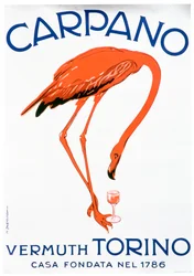 Werbung für Carpano Wermut