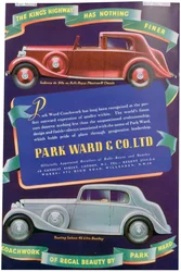 Werbung für Park Ward und Co Karosseriebau, 1937