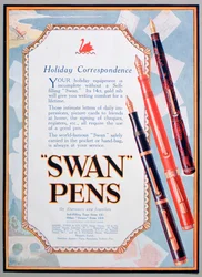 Werbung für Swan-Füller, 1906