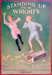 Werbung für Wrights Kohleteerseife, 1909
