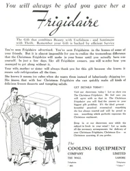 Werbung für Frigidaire-Kühlschränke, 1936