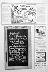 Werbeseite aus dem King-Magazin, 14. Dezember 1901