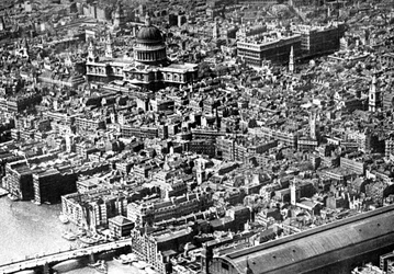 Luftaufnahme von London, mit St. Paul