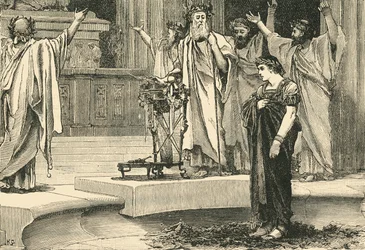 Alexander am Tempel des Jupiter Ammon, 1890