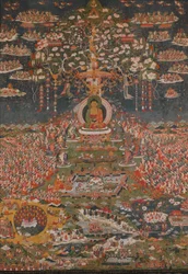 Amitabha, der Buddha des westlichen Reinen Landes Sukhavati, ca. 1700