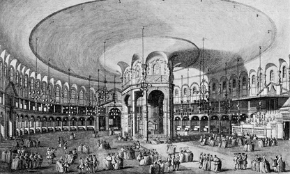 Innenansicht der Rotunde in den Ranelagh Gardens