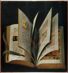 Ein geöffnetes liturgisches Buch