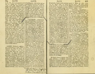 Ein Bericht über Claude Marin Saugrain, Onkel von Antoine Saugrain, 15. Februar 1735