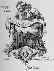 Eintrittskarte zu den Vauxhall Gardens, 1786, 1912