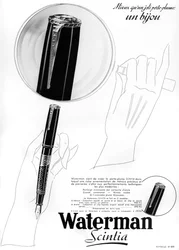 Eine Werbung für Waterman-Füller, 1938