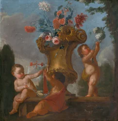 Engel mit einer Vase I.