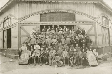 Arbeiter der Anheuser Busch Brauerei
