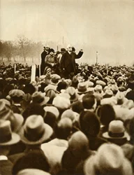 Anti-Regierungs-Demonstration, Hyde Park, London, 6. Februar 1933, 1935