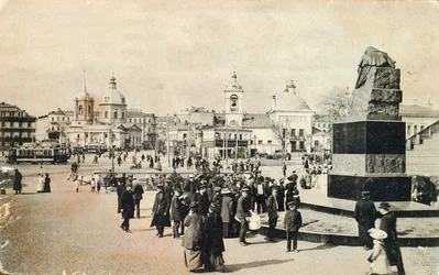 Arbat-Platz, Moskau, Russland, 1913